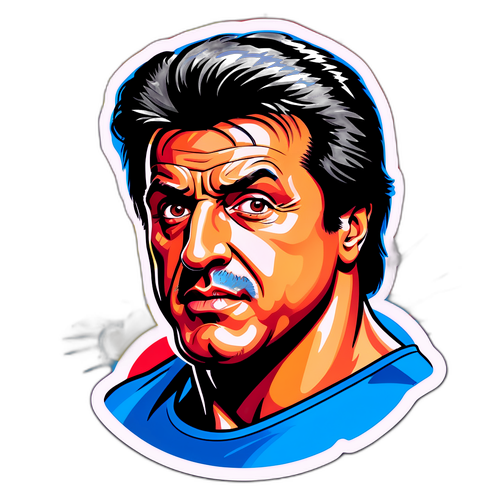 Sylvester Stallonen tyylitelty muotokuva