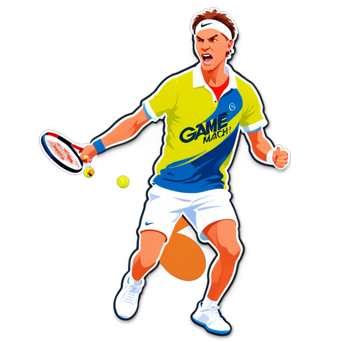 Sticker ng Tennis Player na si Jannik Sinner