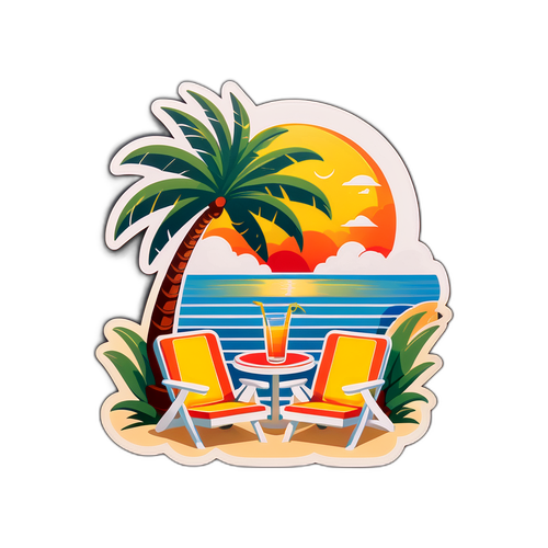 Beach Paradise Sticker