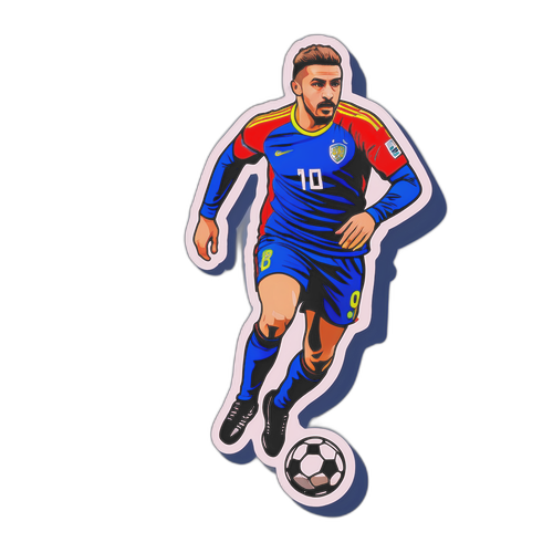 Caner Erkin'in Futbol Becerilerini Sembolize Eden Çizim