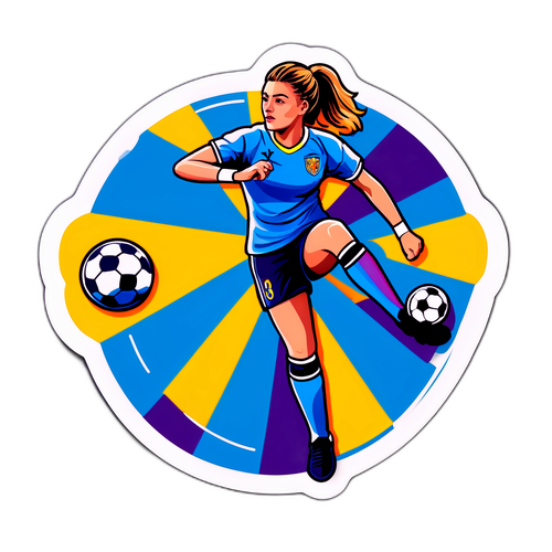 Hanna Bennison spelar fotboll