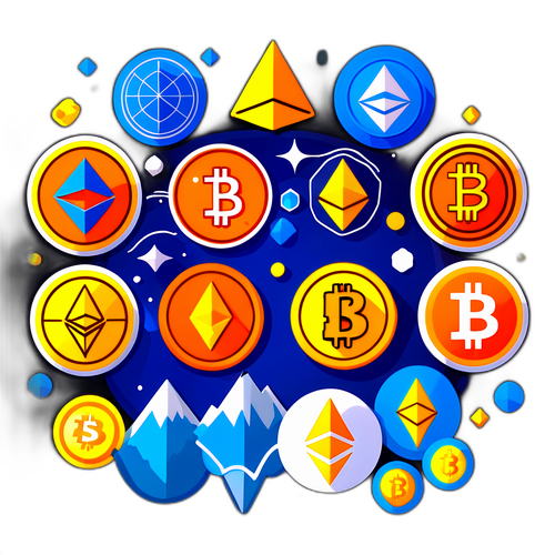 Динамическая наклейка с текущей ценой криптовалюты