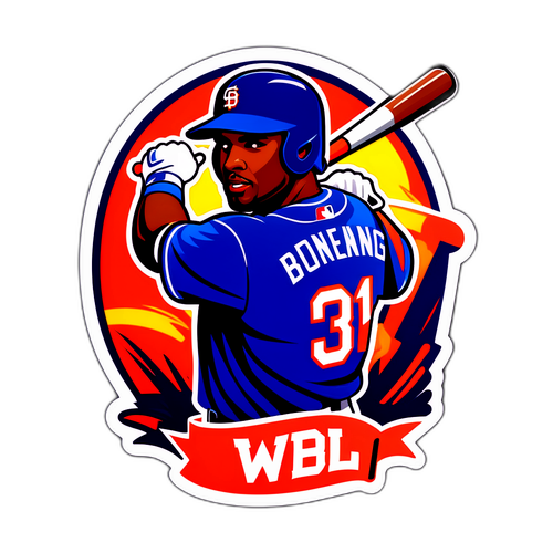 MLB選手揮棒主題貼紙