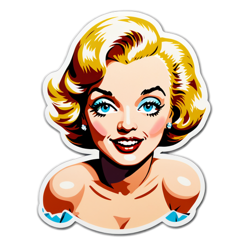 Fortryllende Vintage: Oplev Marilyn Monroes Tidøse Glamour i Smuk Illustration!