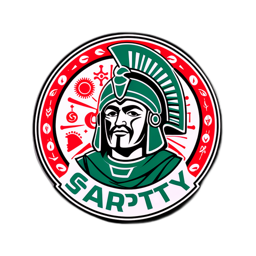 Design Sparty s historickými symboly a moderním nádechem