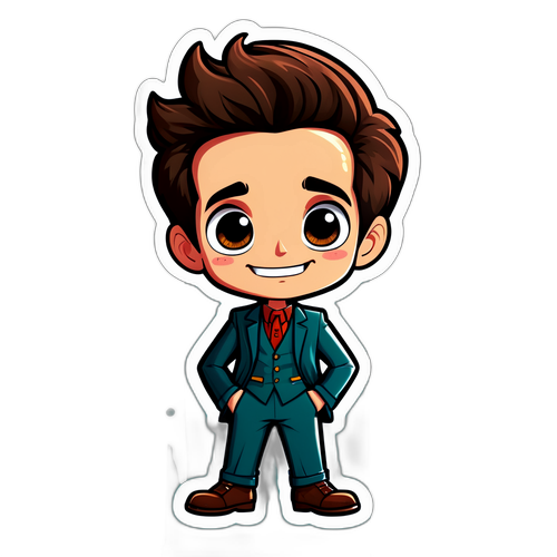 Sticker Chibi của James Ransone trong trang phục độc đáo