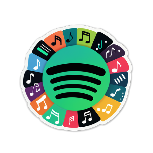 मज़ेदार Spotify Wrapped 2024 स्टिकर