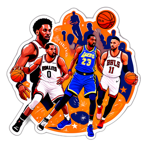 สติกเกอร์สำหรับการชมบาสเกตบอลสด