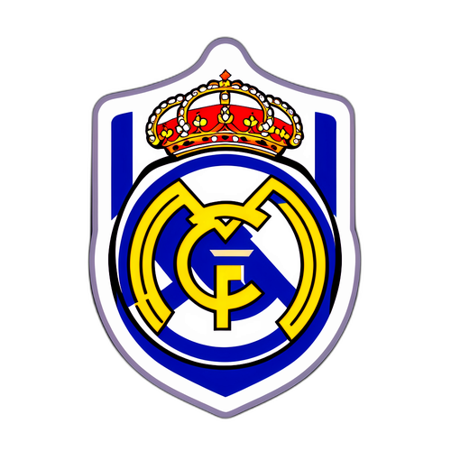 Sticker som hedrar Real Madrid