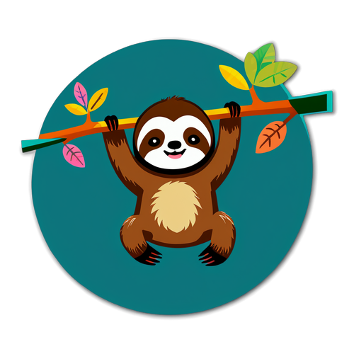 Just Hangin' Around: Discover the Adorable Sloth Bringing Relaxation to Your Day!