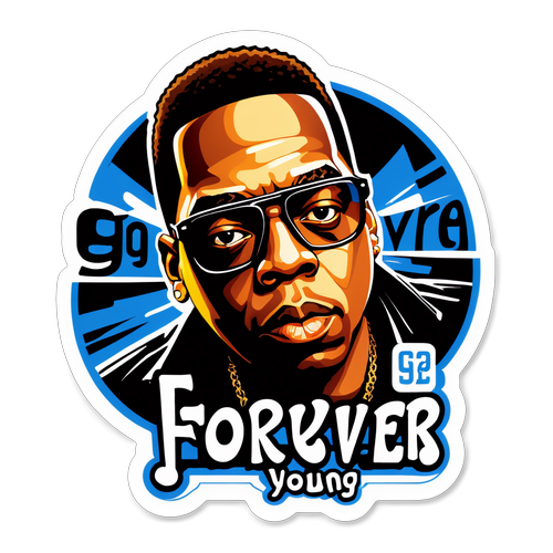 Jay-Z Sticker - Forever Young