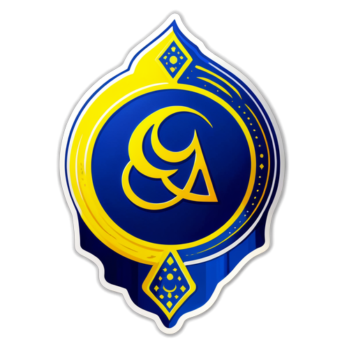 Sticker Al Nassr với biểu tượng ánh sáng và hiệu ứng động