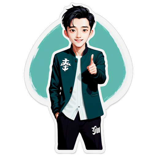 Thumbs Up Character Sticker