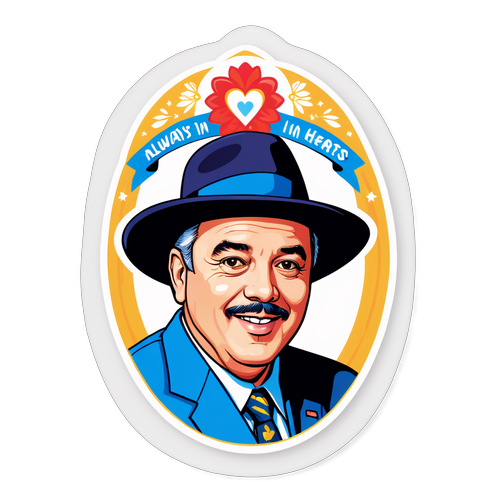 Sticker de homenaje a Jorge Lanata