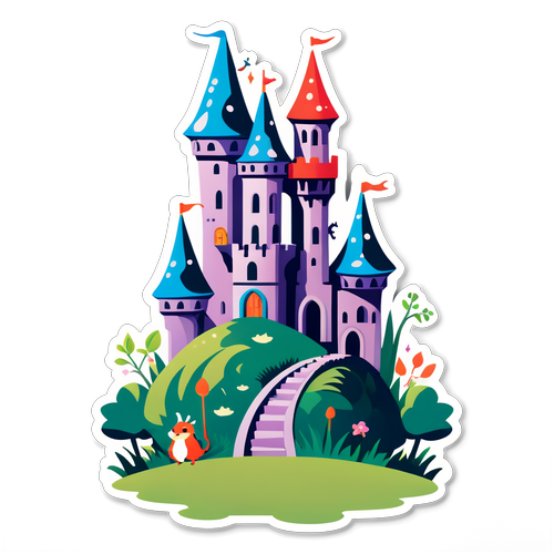Whimsical Fairytale Castle Sticker