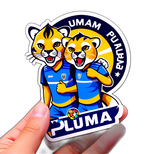 Stiker Atmosfer Laga Pumas UNAM vs Puebla