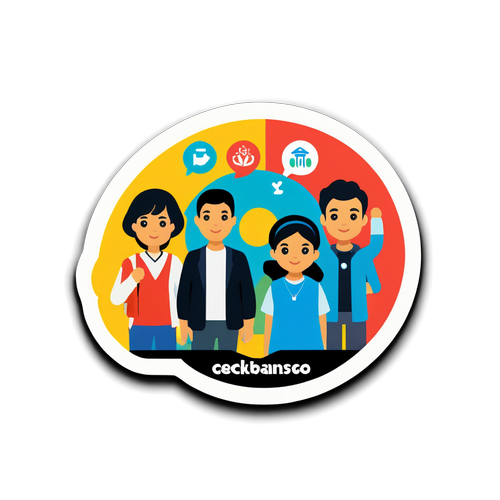 Sticker Kesadaran Sosial dan Teknologi 'Cek Bansos Kemensos Go ID 2025'