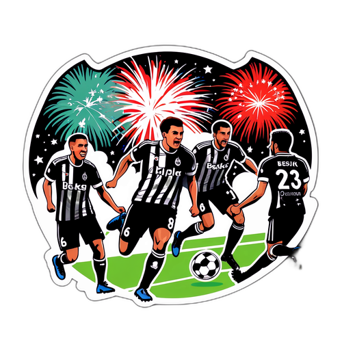 Beşiktaş tegen Kocaelispor Sticker