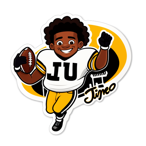 JuJu Time: Watch the Touchdown Magic in Adorable Cartoon Form!