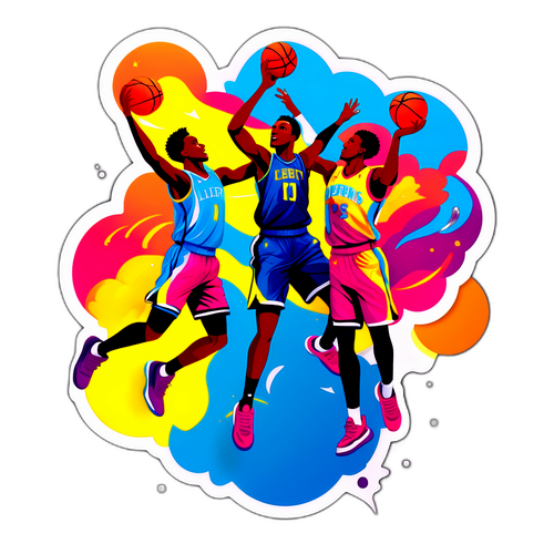 Dalawang Manlalaro ng Basketball sa Labanan