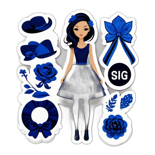 Série samolepek s módními kousky od Very Wang