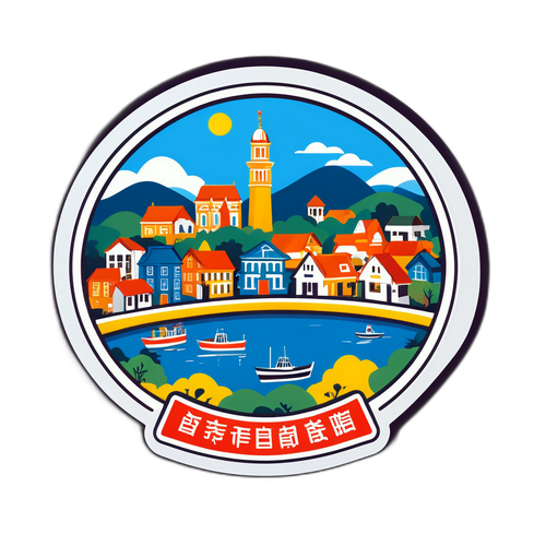 国家最强经济镇宣传贴纸