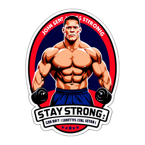 מדבקה מוטיבציונית: הישאר חזק