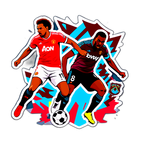 Mapambano ya Mpira Kati ya Wachezaji wa Man Utd na West Ham