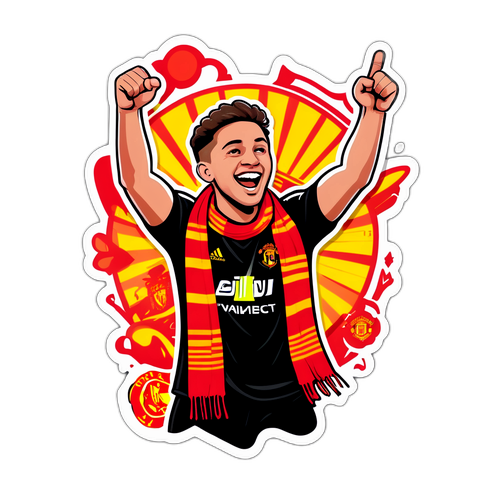 אוהד מנצ'סטר יונייטד חוגג