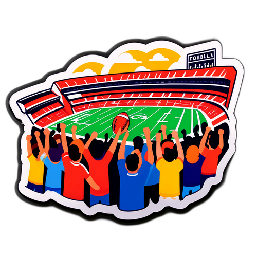 แฟนฟุตบอลเชียร์ทีมโปรดในสนาม