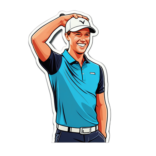Victor Hovland Celebration Sticker