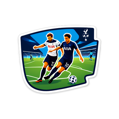 Stiker Merayakan Pertandingan Tottenham vs Hoffenheim