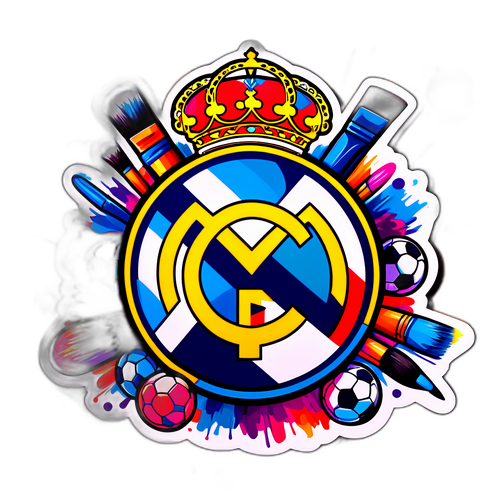 Logo Real Madrid w stylu graffiti