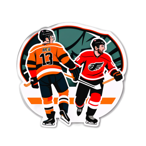 Стильный стикер для прогнозов хоккейных матчей