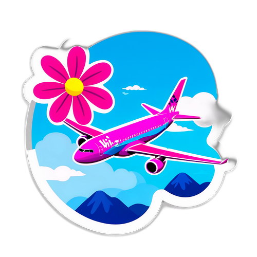 Avion Wizz Air în zbor