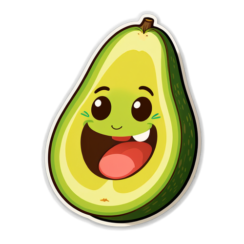 Maligayang Avocado: Ang Sticker na Magdadala ng Ngiti sa Iyong Mukha!