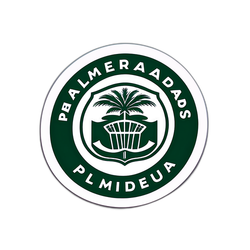 Sticker van het Palmeiras stadion gevuld met fans