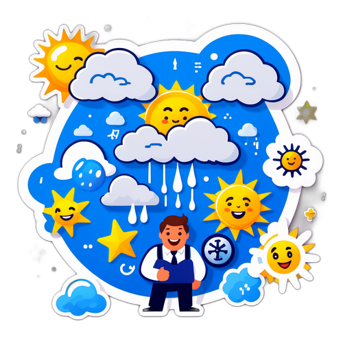 天気ニュースのキャラクターによる楽しい天気予報