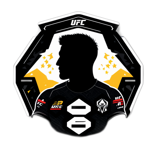 Motivational Niko Price Silhouette UFC Sticker