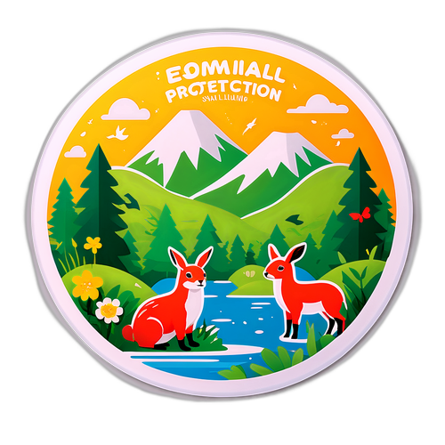 生态保护贴纸设计