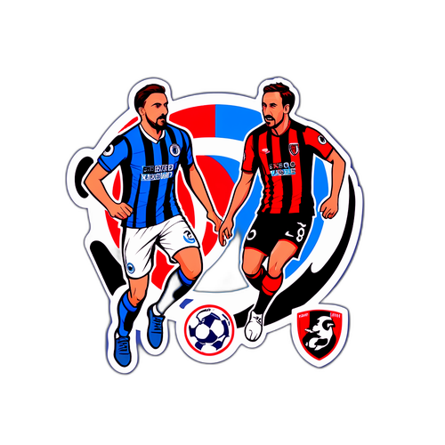 Sportovní nálepka 'Brighton - Bournemouth'