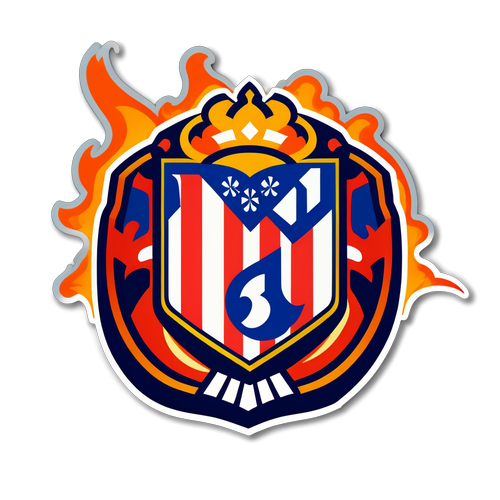 Sticker ya Alama ya Atletico Madrid