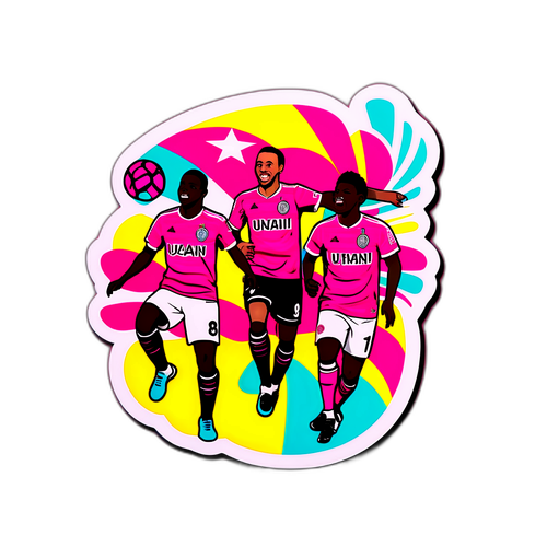 Stiker Momen Pertandingan Inter Miami vs UANL