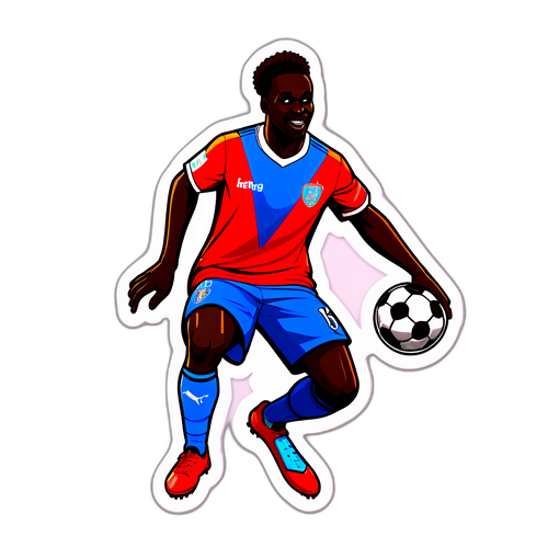 Hình dán Iliman Ndiaye với kỹ năng bóng đá vui nhộn