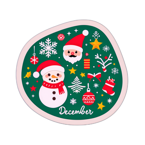 Sticker conmemorativo del 26 de diciembre como fiesta