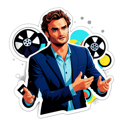 Dynamic na Pose ni Tom Bateman