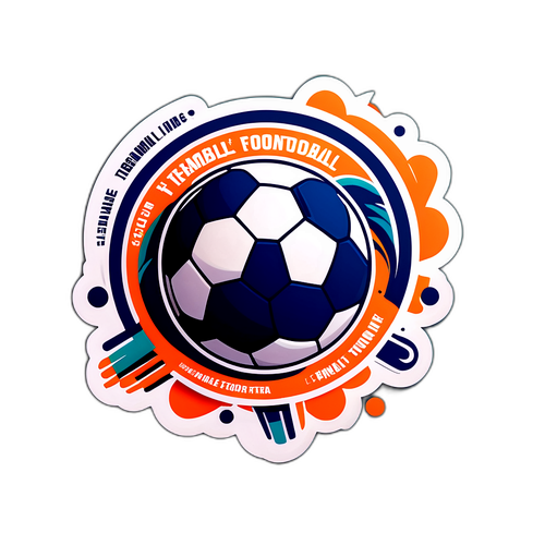 फुटबॉल-थीम वाली स्टिकर