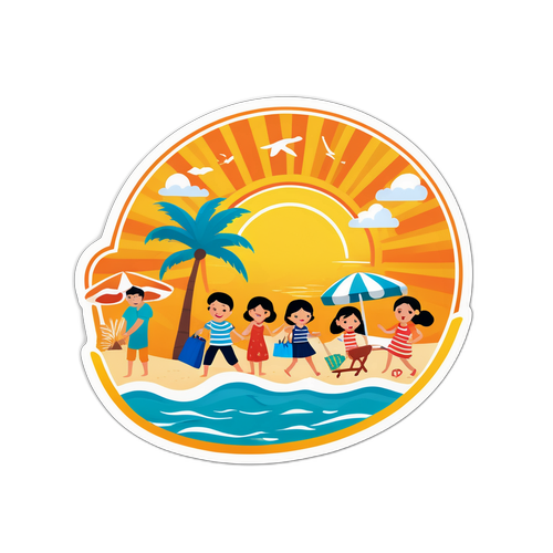 庆祝海南海关开放的贴纸