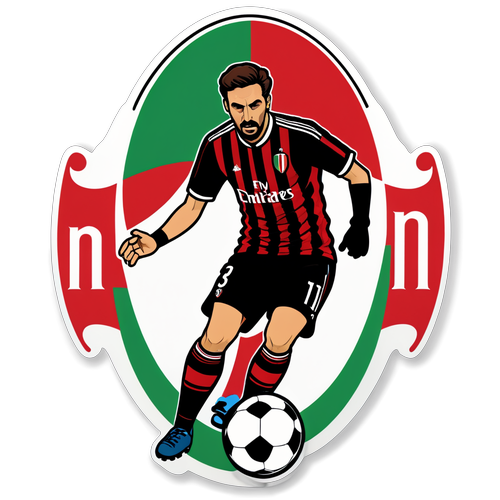 Milan foci tradicionális és kulturális sticker