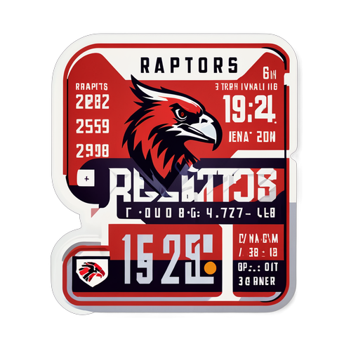 Autocollant de Tournée des Raptors